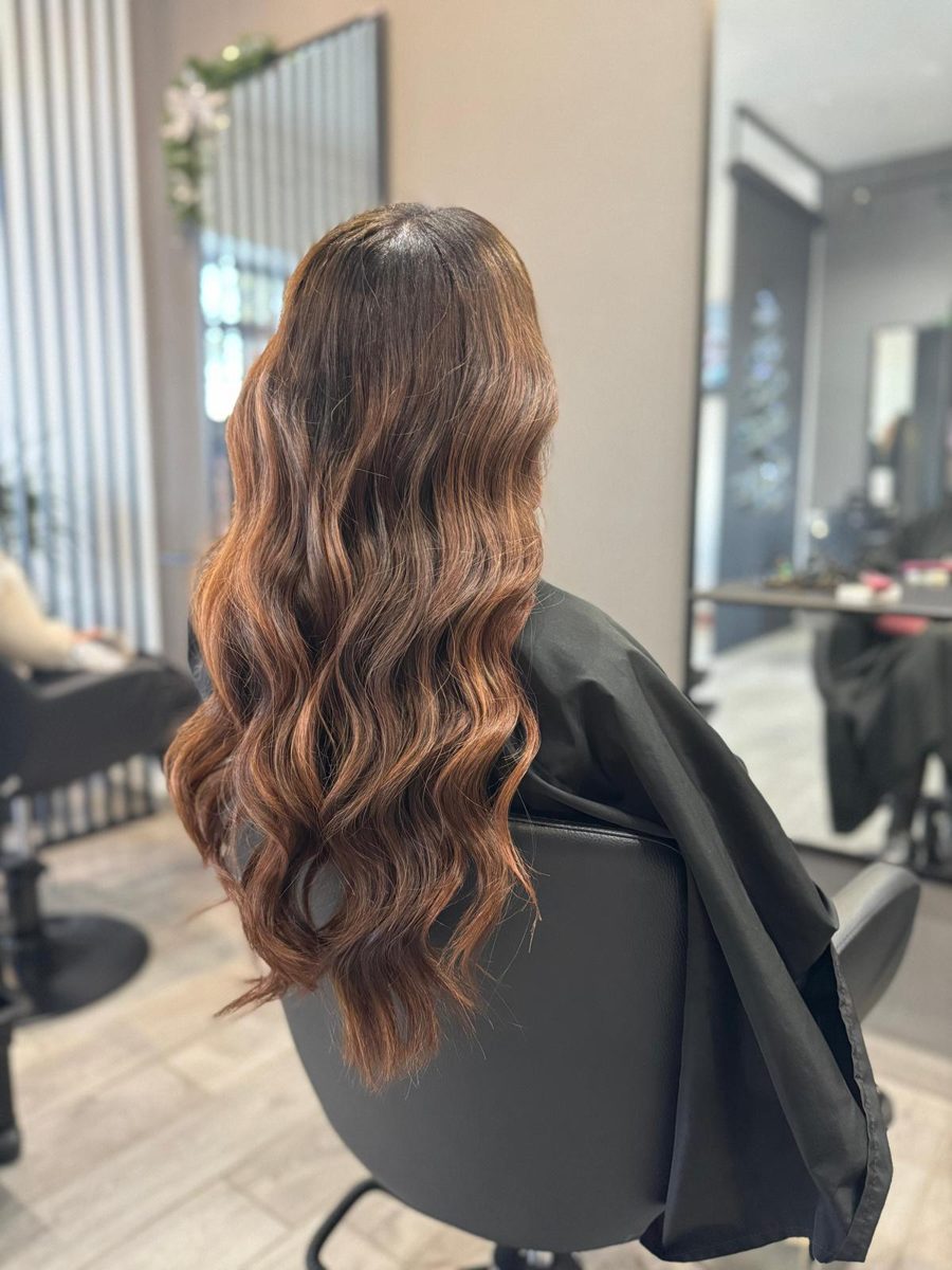 Balayage ramato con onde